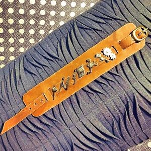 Vintage Boy Scout Pin Cuff Bracelet